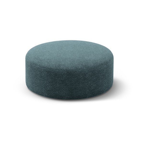 Zaļganzils pufs no buklē auduma Dia – Micadoni 