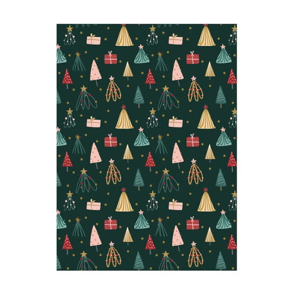 5 dāvanu papīra loksnes eleanor stuart Christmas Trees no. 4, 50 x 70 cm