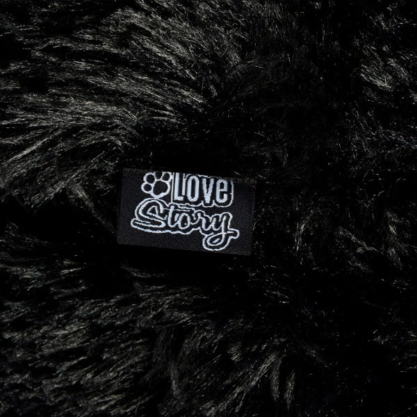 Melna gulta suņiem ø 75 cm – Love Story-image-3