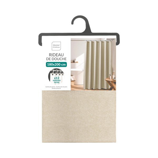 Bēšs aizkars 180x200 cm Miltone – douceur d'intérieur-image-2