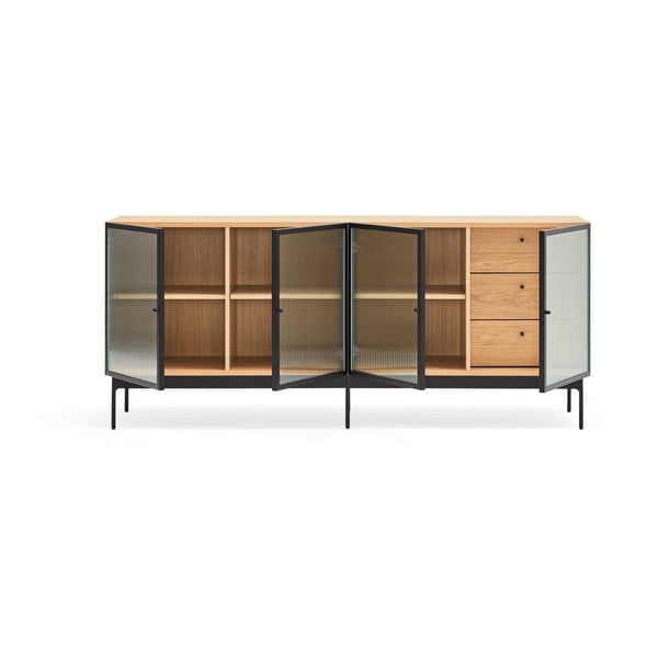 Kumode ar ozolkoka finieri Teulat Blur, platums 180 cm-image-3