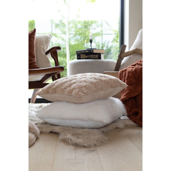 Mikroplīša dekoratīvais spilvens 45x45 cm Rava – Tiseco Home Studio-image-2