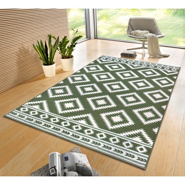 Zaļš paklājs 230x160 cm Ethno – Hanse Home-image-1