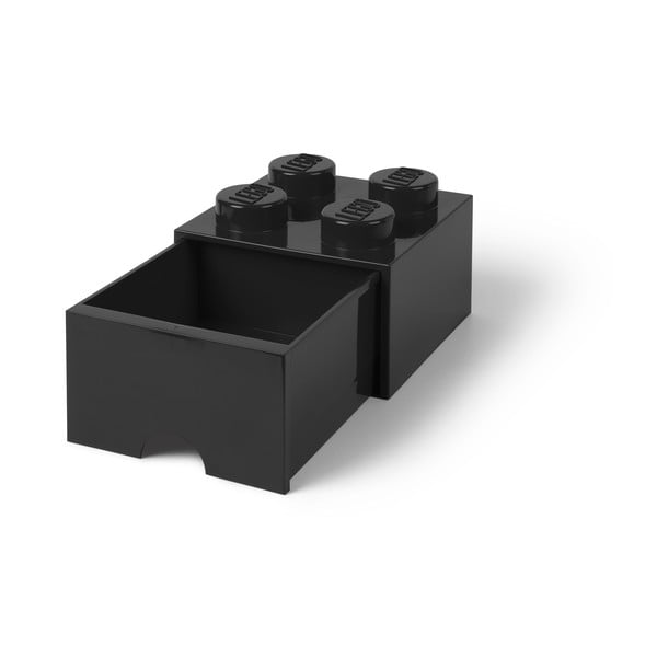 Melna uzglabāšanas kaste kvadrātveida LEGO®-image-4
