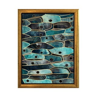 Plakāts zelta rāmī Piacenza Art Fishy, 33,5 x 23,5 cm