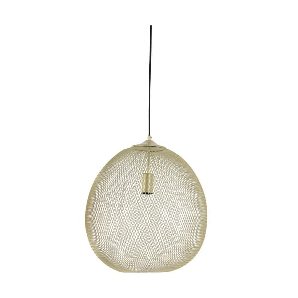 Zelta krāsas piekaramā lampa ar metāla abažūru ø 40 cm Moroc – Light & Living