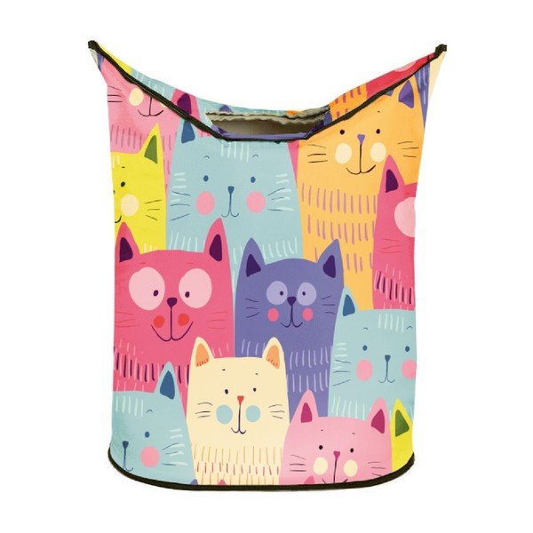 Uzglabāšanas grozs Butter Kings Cats in Colours, 60 l-image-1