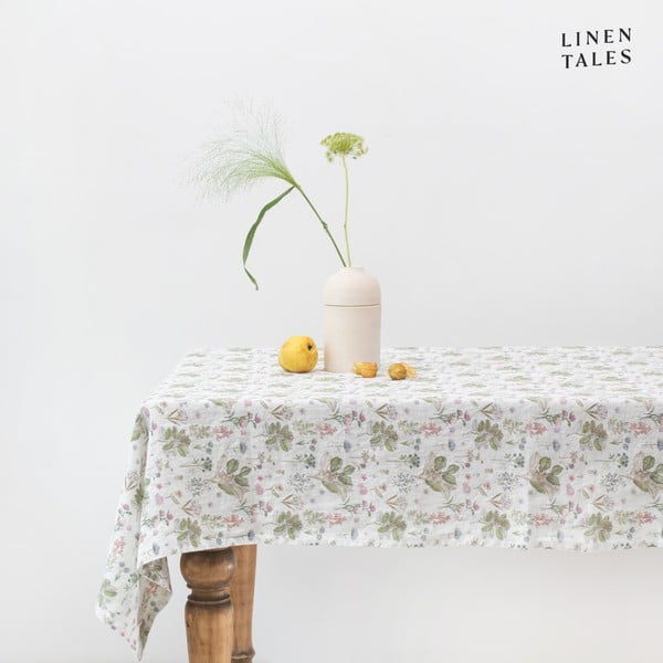 Lina galdauts 140x300 cm White Botany – Linen Tales-image-1