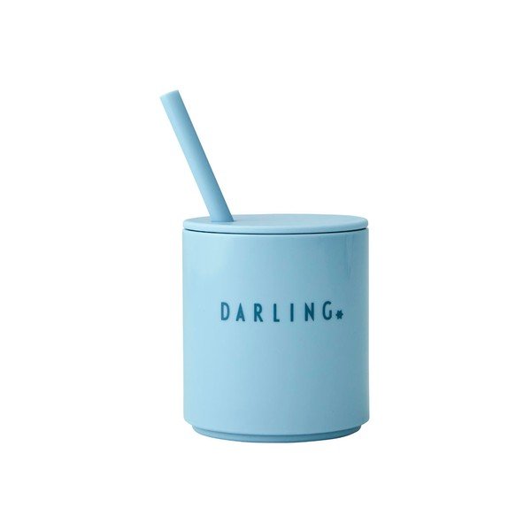 Gaiši zila bērnu krūze Design Letters Mini Darling-image-4