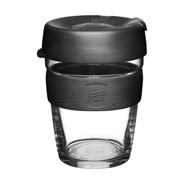 Melna ceļojumu krūze 340 ml Brew Black M – KeepCup