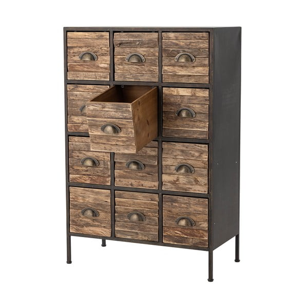 Melna/brūna metāla kumode 60,5x92x33,5 cm Matteo – Bloomingville-image-3