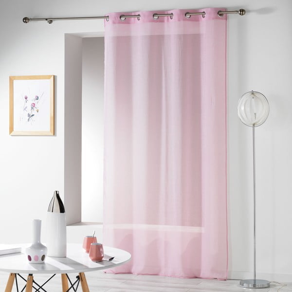 Rozā dienas aizkars 140x280 cm Telma – douceur d'intérieur-image-2