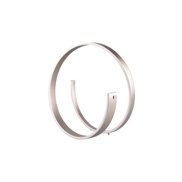 Pelēka LED galda lampa ar balss vadību/ar mobilās lietotnes vadību un metāla abažūru (augstums 45 cm) Cinardi – CINQUE-image-1