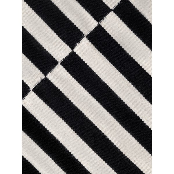 Melnbalts divpusējs/ar rokām darināts vilnas paklājs 80x150 cm Donna – Hanse Home-image-4