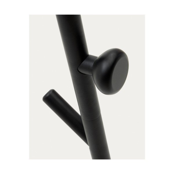 Melns dižskābarža masīvkoka pakaramais 46x170 cm Nadue – Kave Home-image-2