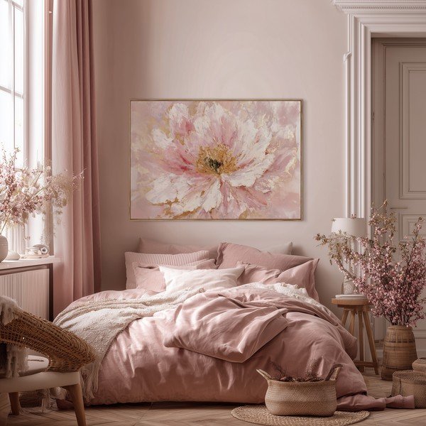 Drukāta glezna ar rāmi/uz audekla 100x70 cm Floral Whispers – Styler-image-3