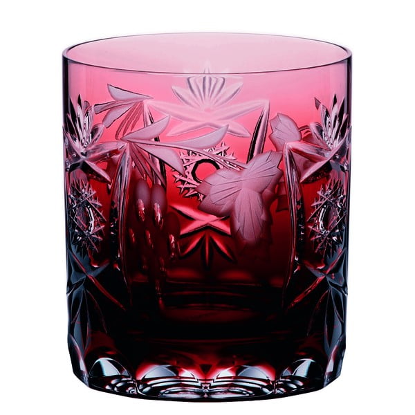 Sarkana viskija glāze no kristāla stikla Nachtmann Traube Whisky Tumbler Copper Ruby, 250 ml
