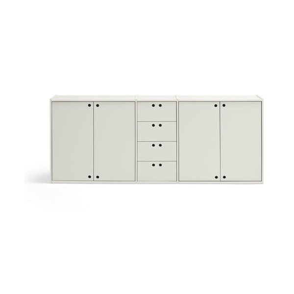 Krēmkrāsas kumode 197x80x40 cm Wally – Teulat