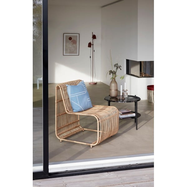 Brūna stikla vāze Hübsch Frosted, augstums 30 cm-image-1