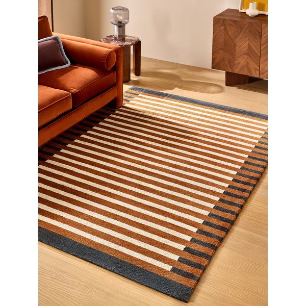 Oranžs paklājs no pārstrādātas šķiedras 120x170 cm Lois – MADE-image-1