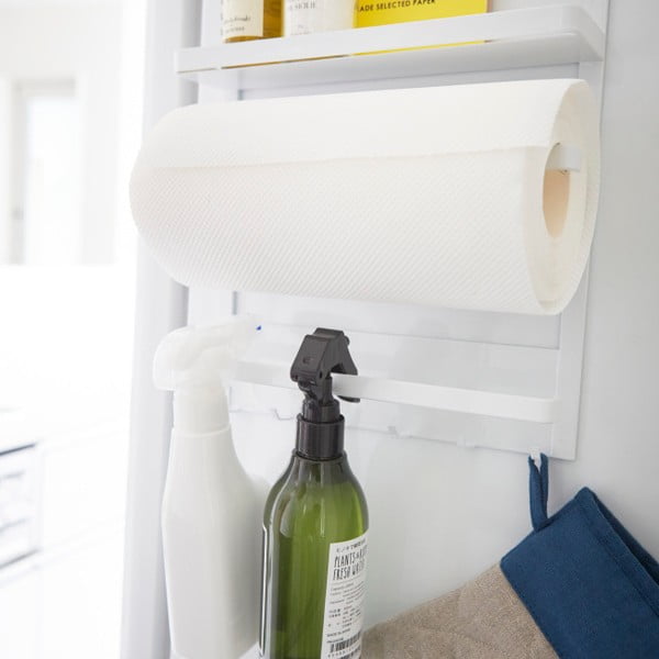 Balts magnētisks virtuves piederumu turētājs YAMAZAKI Tower Magnetic Side Rack-image-2