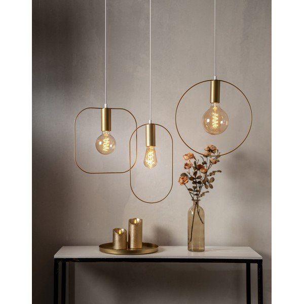 Zelta krāsas piekaramā lampa Shape – Star Trading-image-4