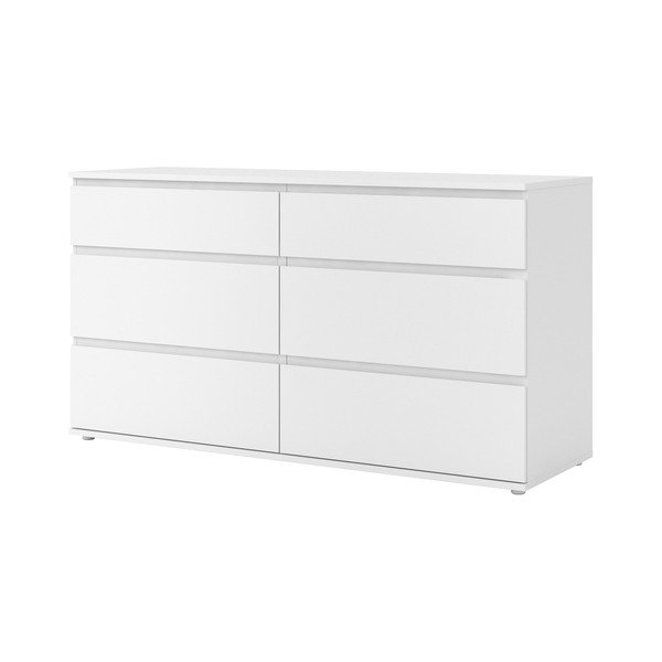 Balta zema kumode 153x84 cm Nova – Tvilum-image-3