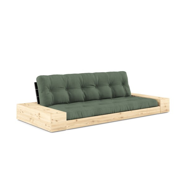 Zaļš izvelkamais dīvāns 244 cm Base – Karup Design
