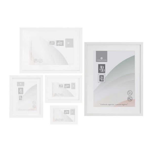 Balts piekarināms foto rāmis 42x52 cm Sencillo – Casa Selección-image-1