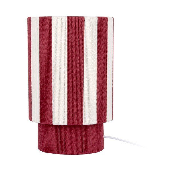 Sarkana/balta no virves galda lampa (augstums 35 cm) Vienna Stripes – Leitmotiv