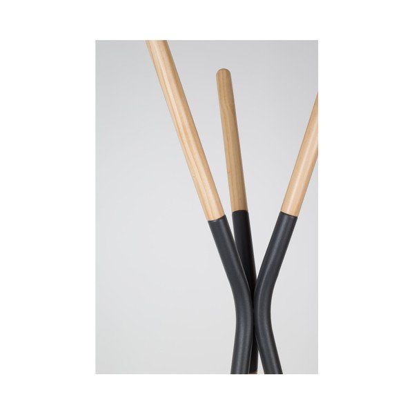 Priežu koka drēbju pakaramais ar pelēkām detaļām Zuiver Pinnacle-image-4