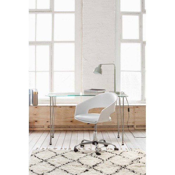 Darba galds ar stikla galda virsmu 60x120 cm Rondo – Bizzotto-image-3