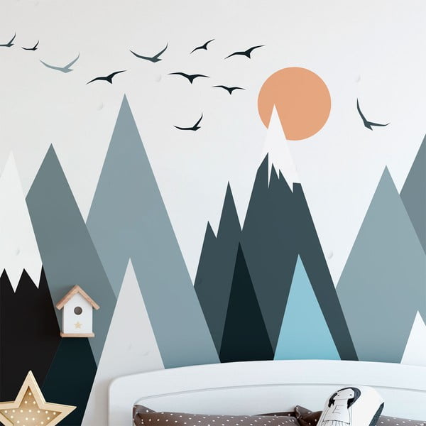 Sienas uzlīme Ambiance Giant Kid Sticker Scandinavian Mountains Parka-image-4
