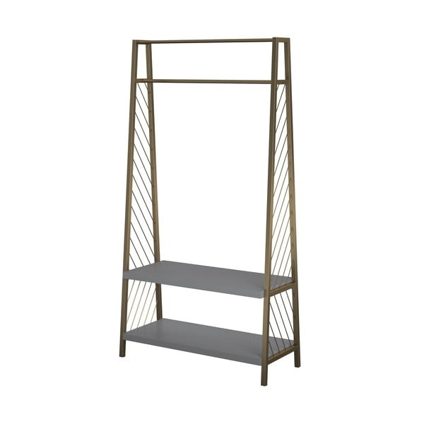 Pelēka un zelta krāsas priekšnama iekārta CosmoLiving by Cosmopolitan Brielle-image-3