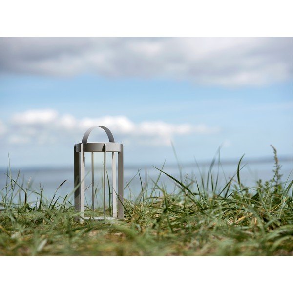 Gaiši pelēka āra LED laterna ar USB (augstums 30 cm) Firefly – Zone-image-1