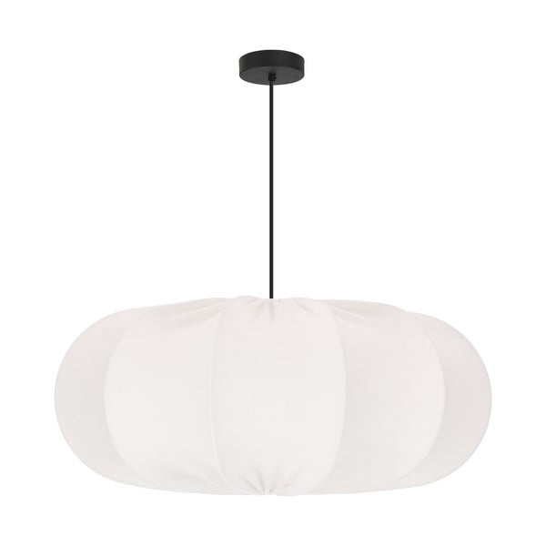 Balta piekaramā lampa ar auduma abažūru ø 52 cm Cafee – Candellux Lighting