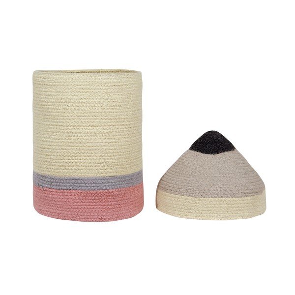 Tekstila bērnu rotaļlietu grozs ø 25x45 cm Pencil Large – Lorena Canals-image-2