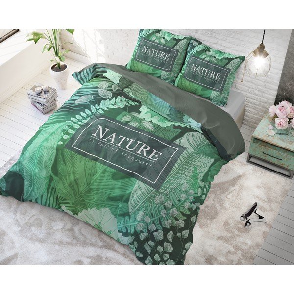 Kokvilnas vienvietīga gultasveļa Pure Cotton Organic Nature, 140 x 200/220 cm-image-2