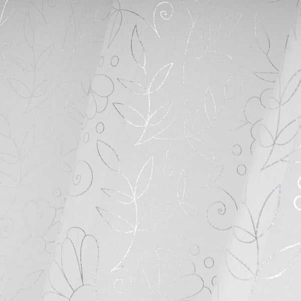 Balts/sudraba krāsas dienas aizkars 140x260 cm Pucka – Casa Selección-image-3