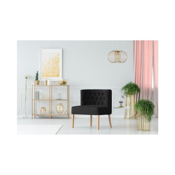 Melns krēsls Micadoni Home Rigo-image-3