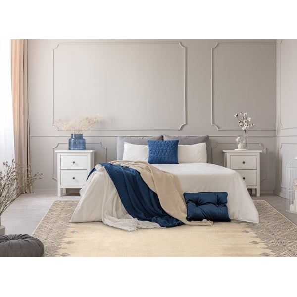 Bēšs vilnas paklājs 133x180 cm Decori – Agnella-image-1