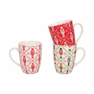 6 māla Ziemassvētku krūžu komplekts Villa d'Este Nutcracker, 350 ml