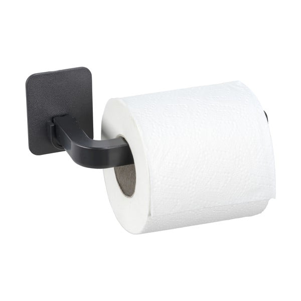 Melns plastmasas tualetes papīra turētājs ar uzstādīšanu bez urbšanas Parma – Allstar-image-3