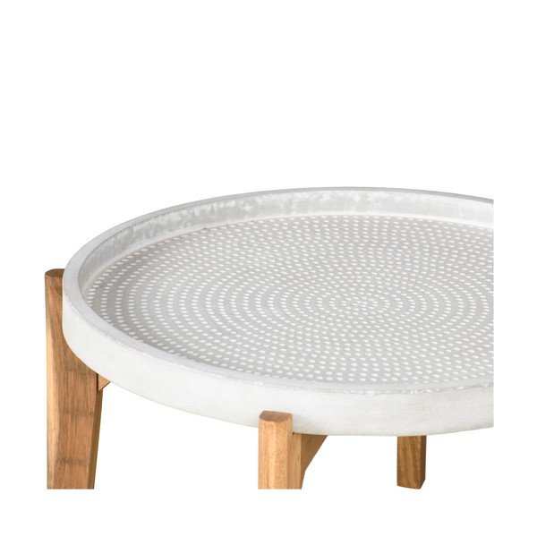Dārza galds ar pelēku betona plāksni Bonami Selection Bari, ø 70 cm-image-2