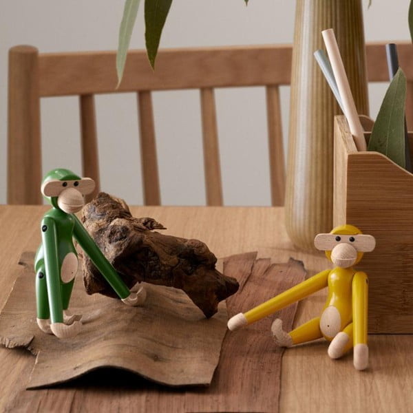 Masīvkoka statuete (augstums 9,5 cm) Monkey Mini – Kay Bojesen Denmark-image-2