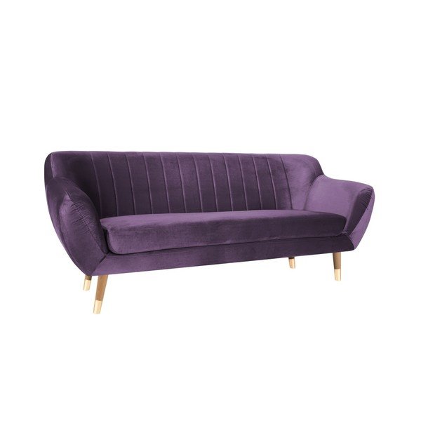 Violets samta dīvāns Mazzini Sofas Benito, 188 cm-image-2