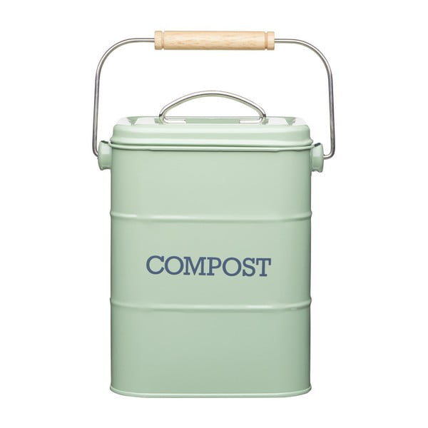 Zaļa kompostējamo atkritumu tvertne Kitchen Craft Living Nostalgia, 3 l