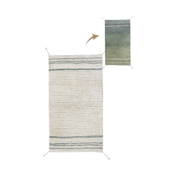 Zaļš/zils kokvilnas paklājs 80x140 cm Twin Vintage – Lorena Canals-image-1