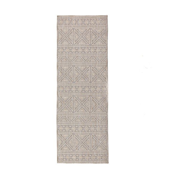 Pelēks/bēšs mazgājams celiņa paklājs 58x230 cm Lucia – Flair Rugs