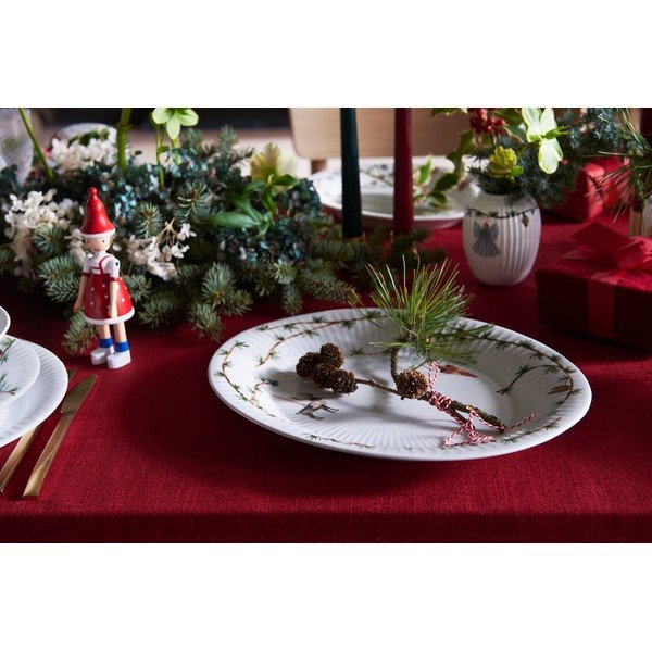 Porcelāna paplāte ar Ziemassvētku motīvu 27x34 cm Hammershøi Christmas – Kähler Design-image-1